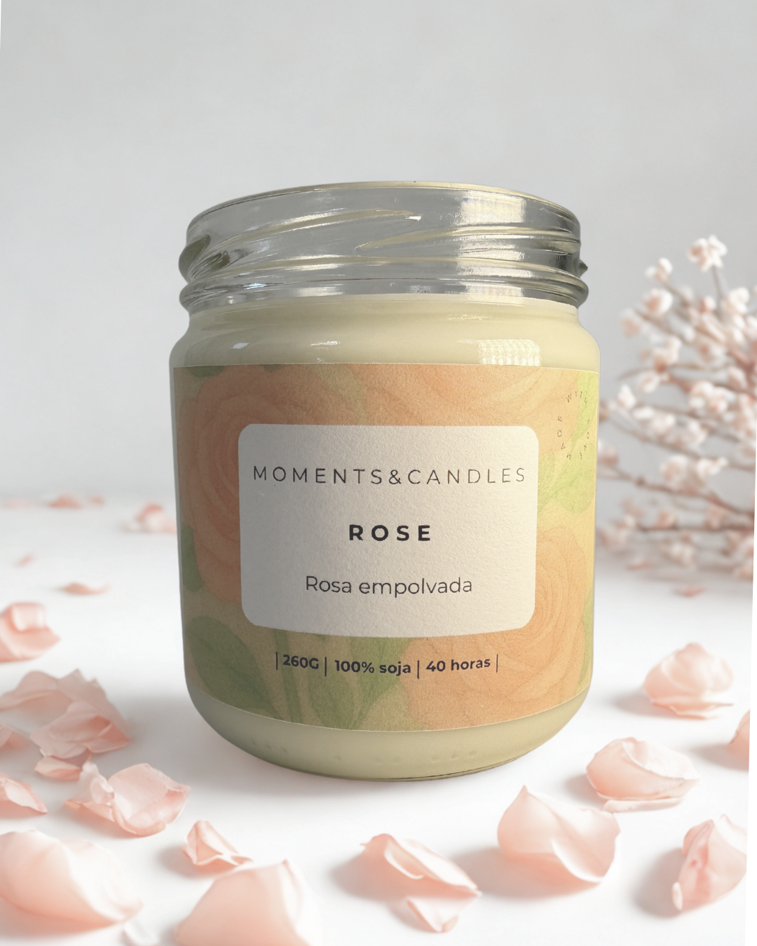 Vela aromática Rose