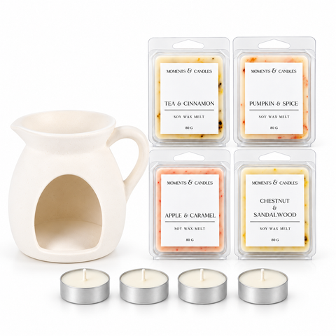 Pack Ritual de Otoño · Wax Melts y quemador jarra