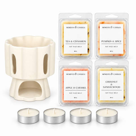 Pack Ritual de Otoño · Wax Melts y quemador pedestal