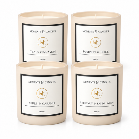Pack Velas de Otoño · Los cuatro aromas